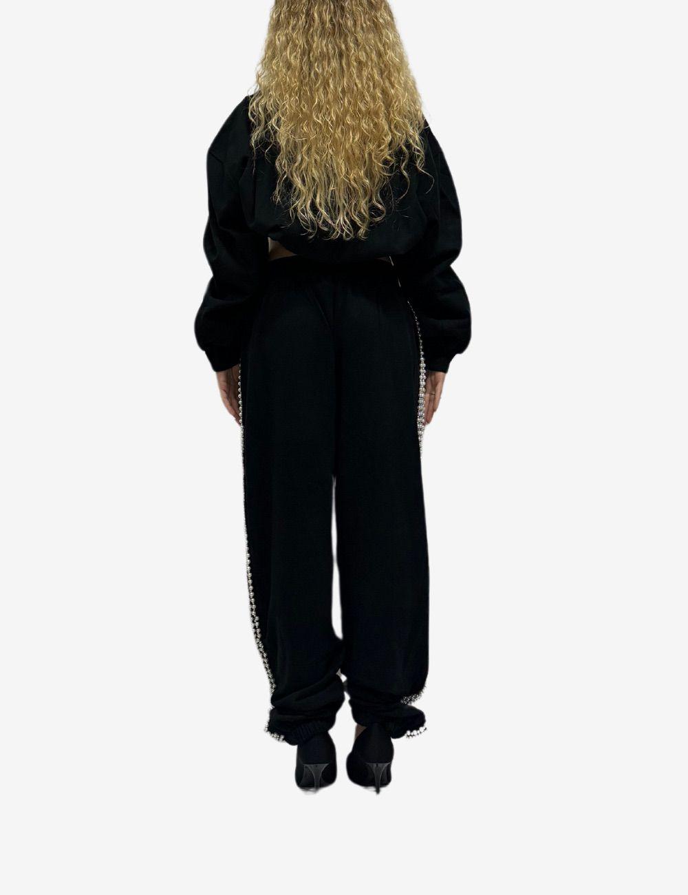 Felpa Twinset Actitude girocollo con perline donna