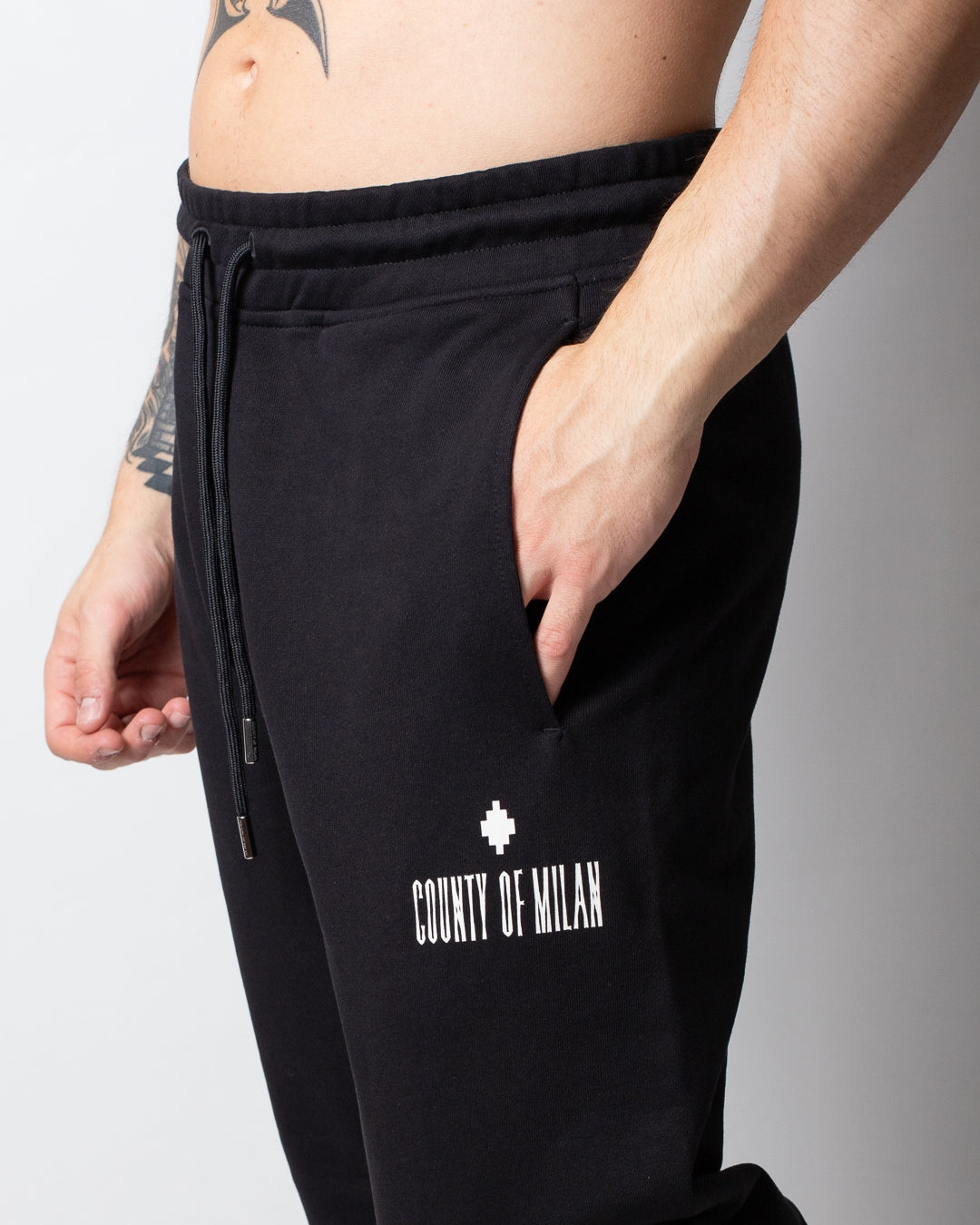 Pantalone Marcelo Burlon in felpa "Snake" uomo