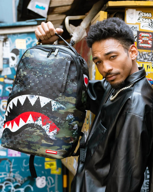 Zaino Sprayground nero Camo Splash dlxsv backpack