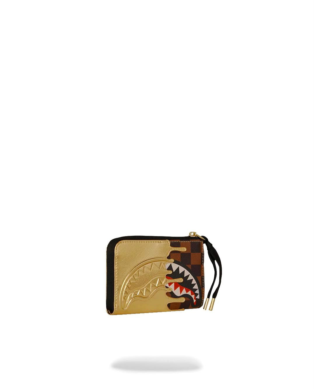 Portafoglio Sprayground marrone SHARKS IN PARIS GOLD DRIP WALLET