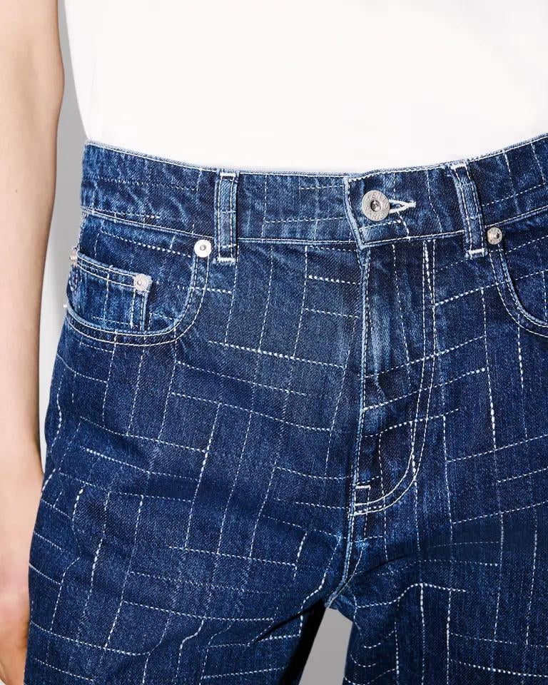 Jeans Kenzo Paris "Weave Ayame" wide leg donna