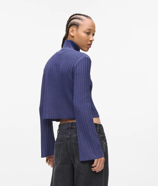 Maglia Karl Lagerfeld Jeans cropped a lupetto donna