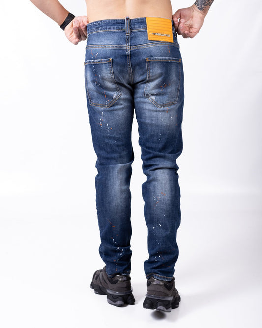 Jeans G2Firenze con dettagli decorativi e patch logo