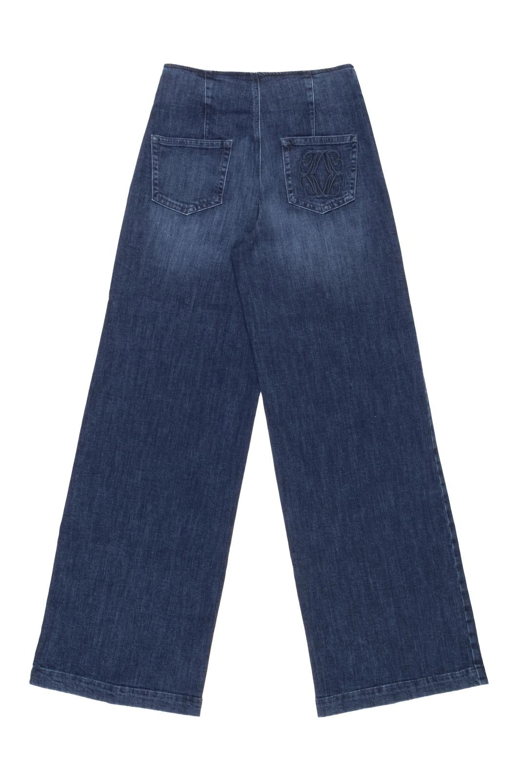 Jeans Nenette gamba larga donna