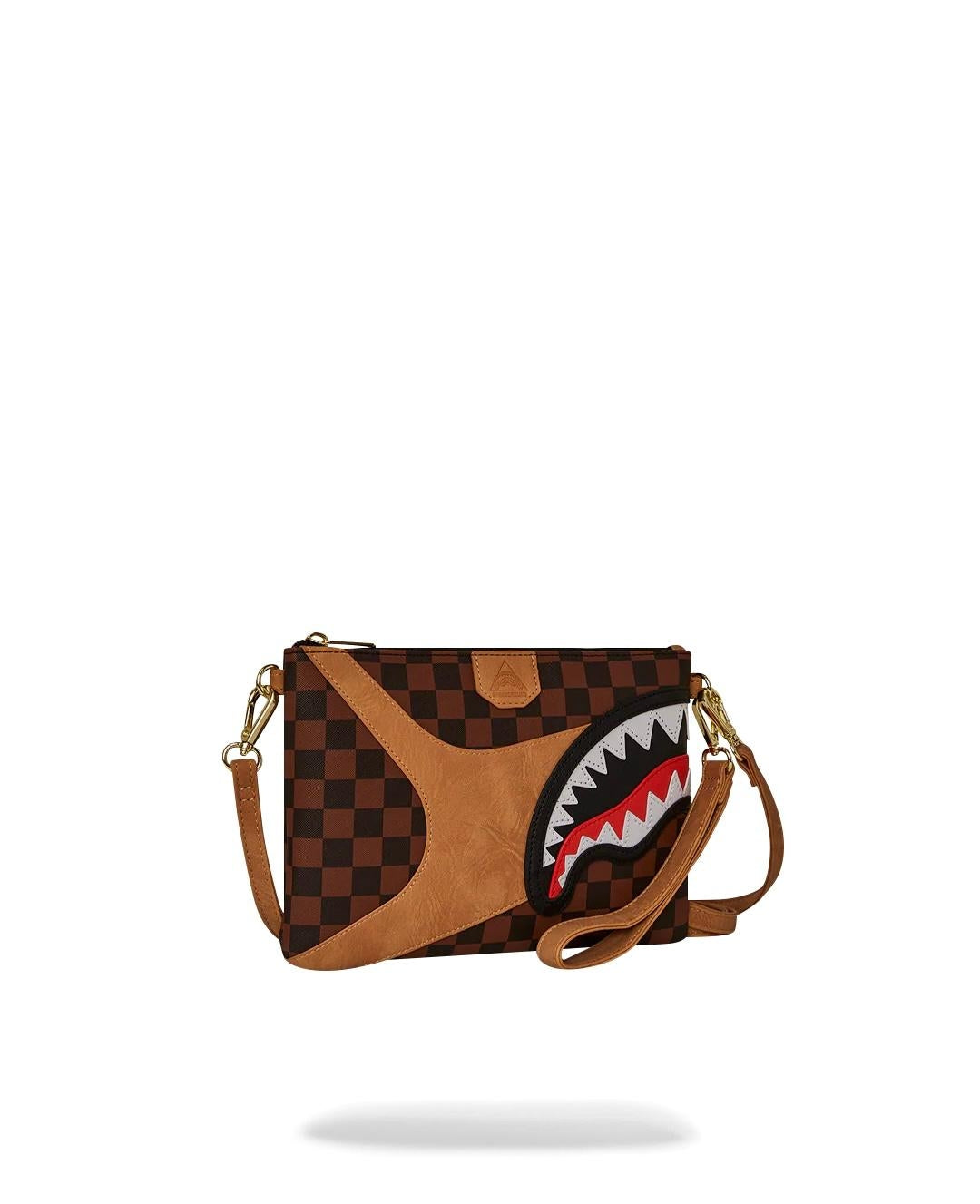 Pochette Sprayground marrone Hennyville crossover clutch con tracolla