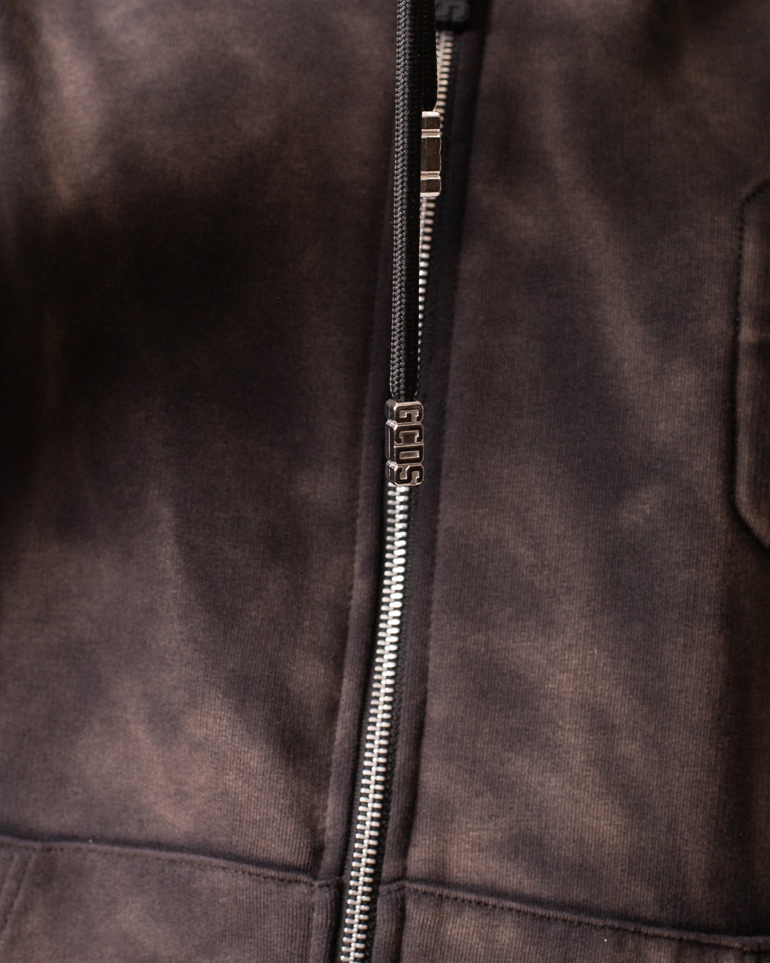 Felpa GCDS fullzip con cappuccio "Faded"