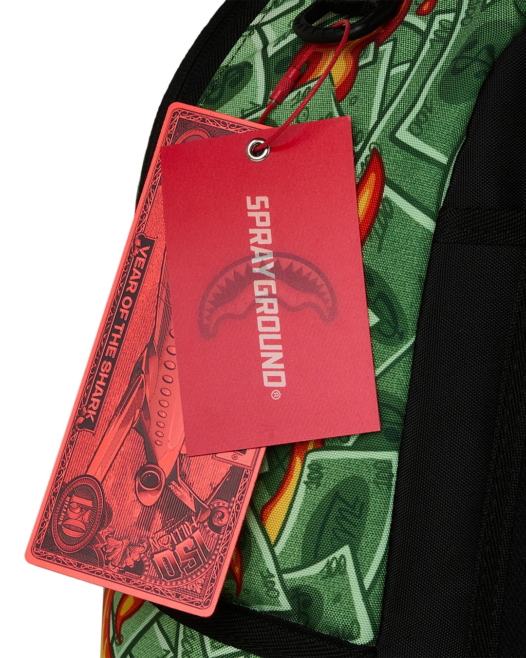 Zaino Sprayground verde DIABLO BEAR IN BUSHES DLXSR BACKPACK A.I.