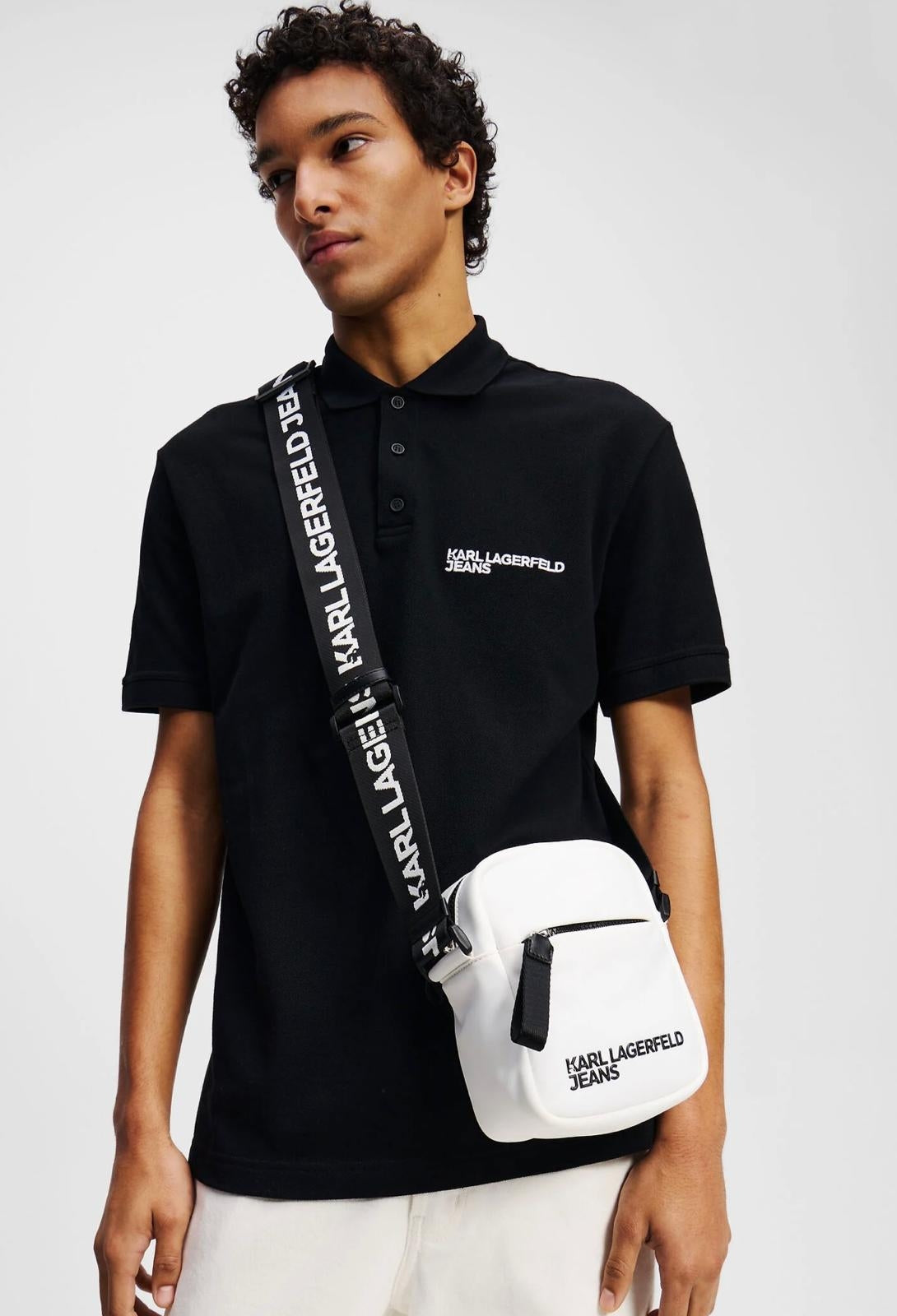 Tracolla Karl Lagerfeld Jeans in nylon logata