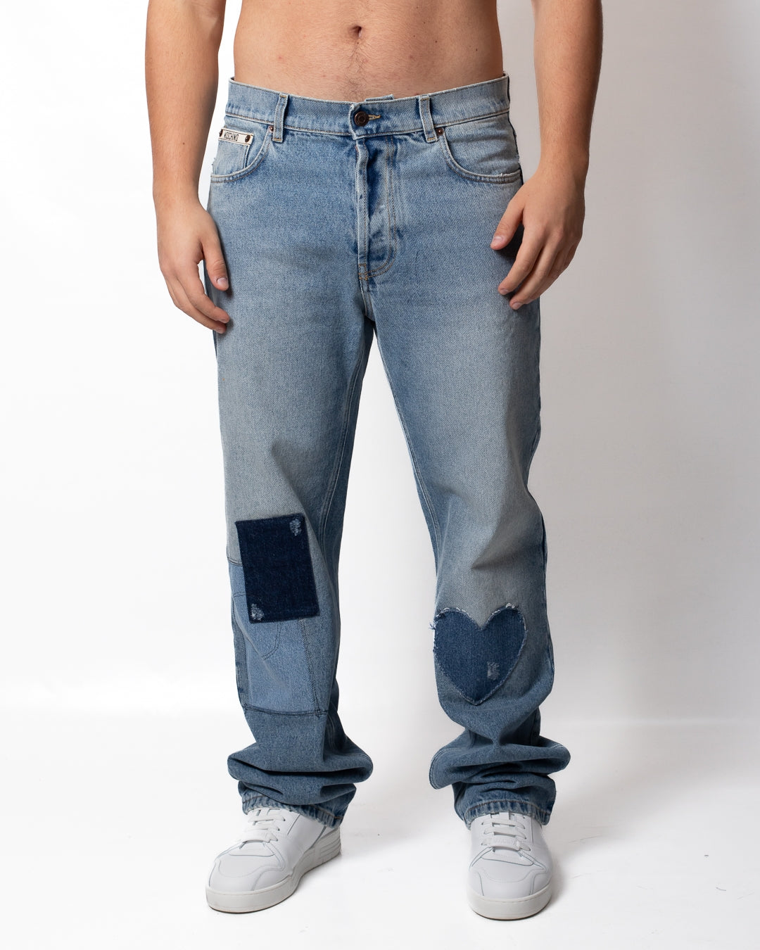 Jeans Moschino straight con patch