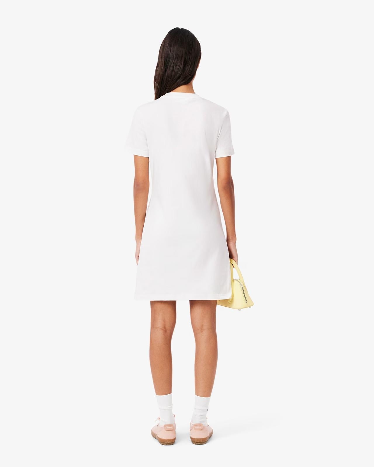Abito Lacoste drappeggiato con logo donna