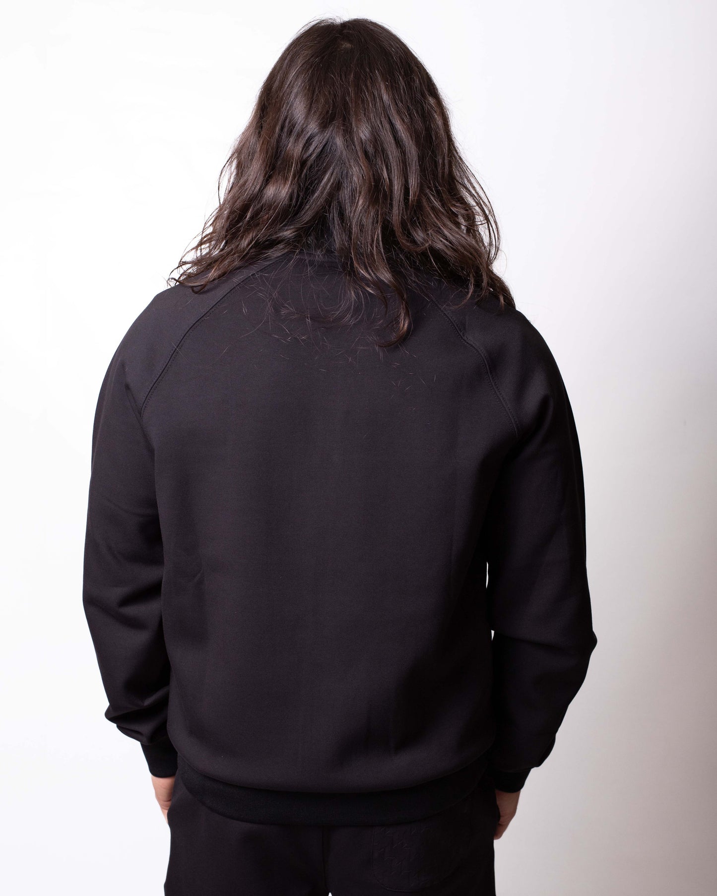 Felpa Karl Lagerfeld fullzip con logo jacquard uomo