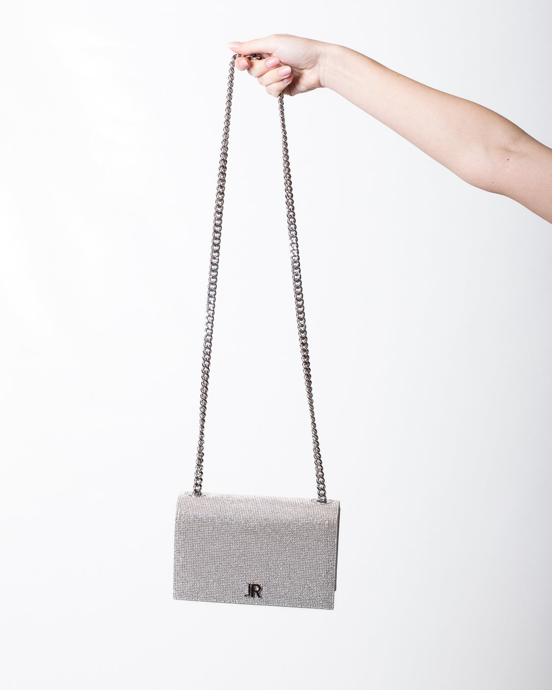 Borsa John Richmond con strass all-over donna
