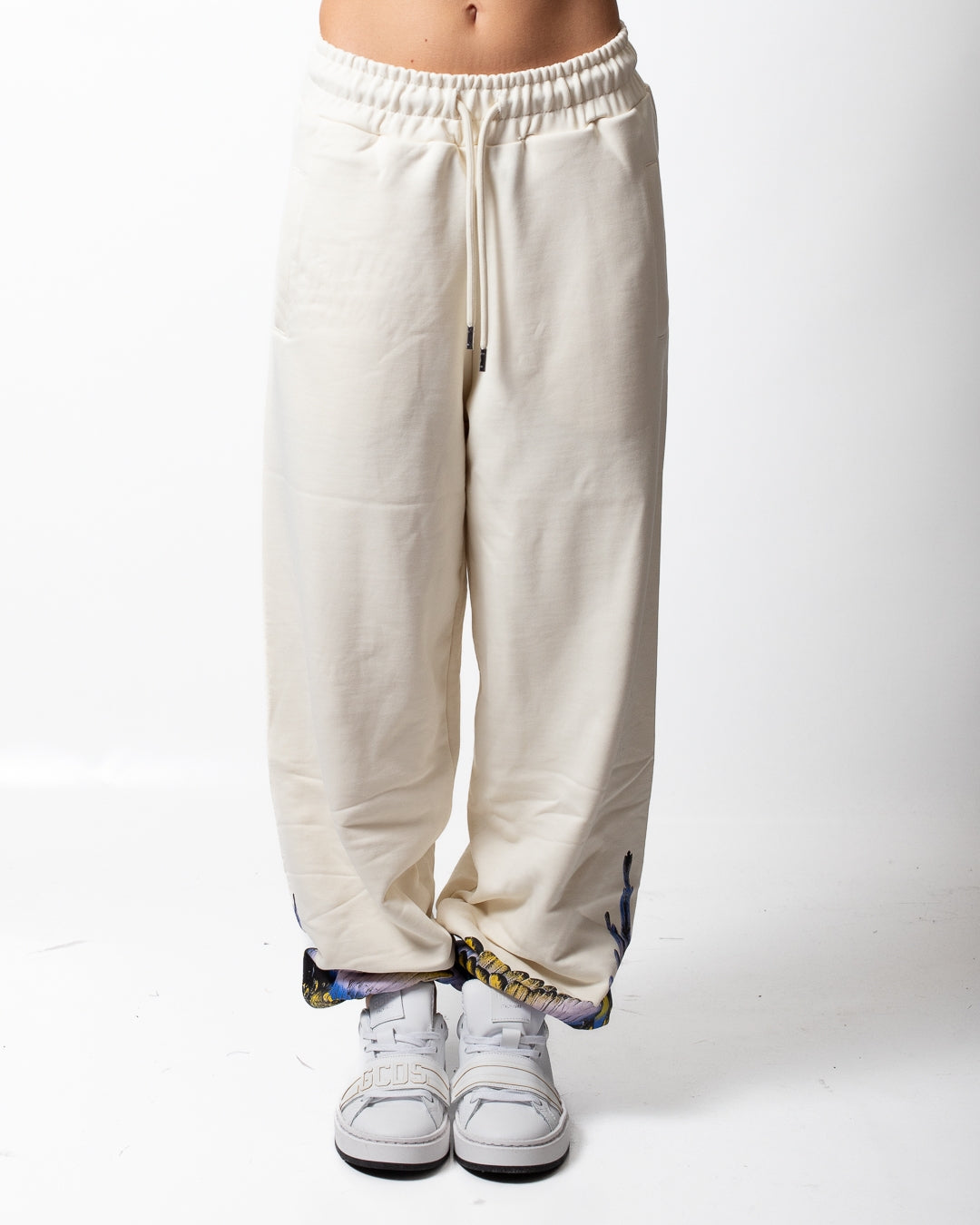 Pantalone Marcelo Burlon in felpa "Wings" donna