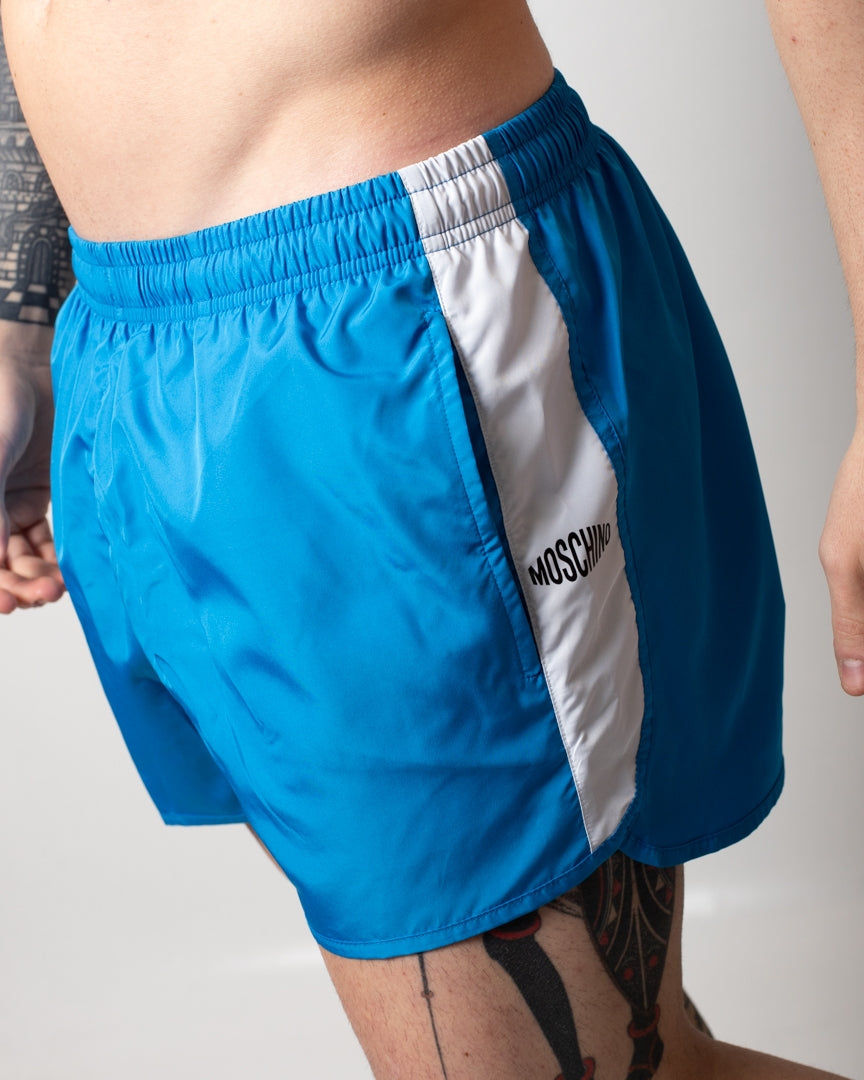 Boxer mare Moschino con bande a contrasto uomo