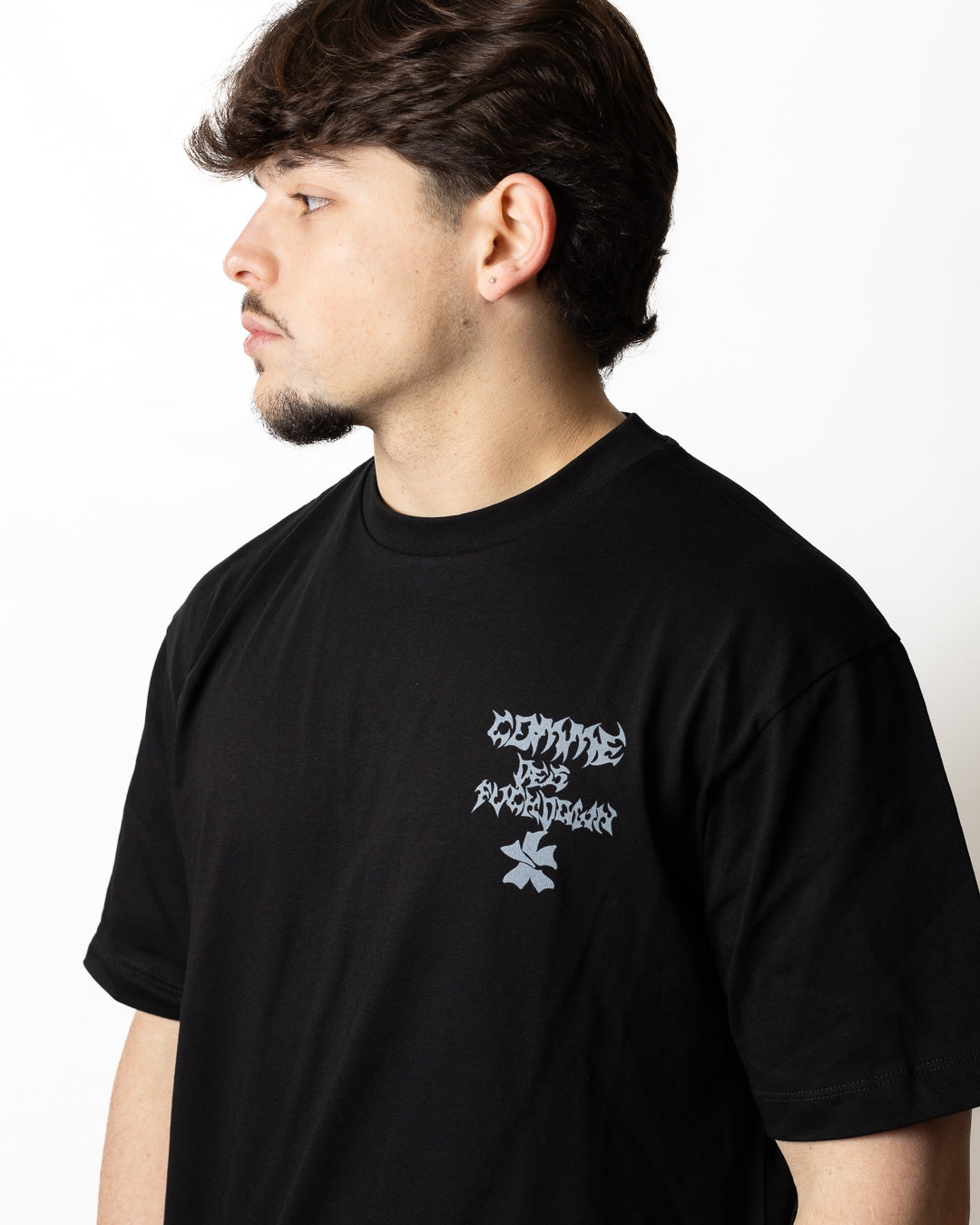 T-Shirt Comme des Fuckdown con stampa uomo