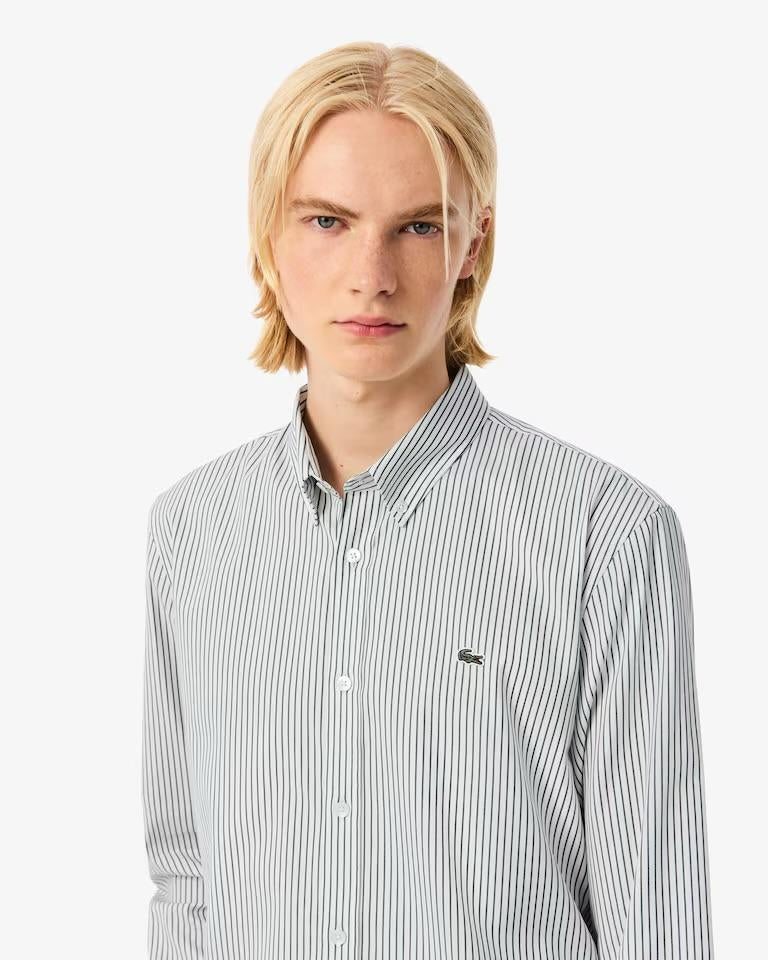 Camicia Lacoste regular fit a strisce uomo