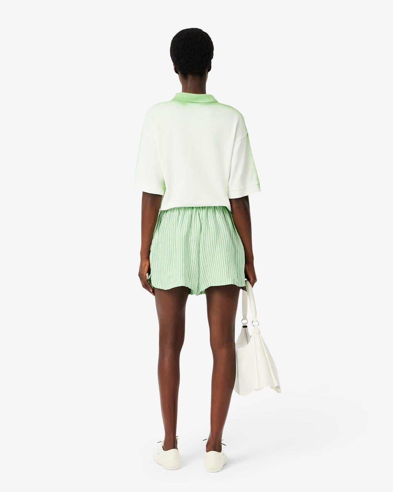 Shorts Lacoste stampa a righe