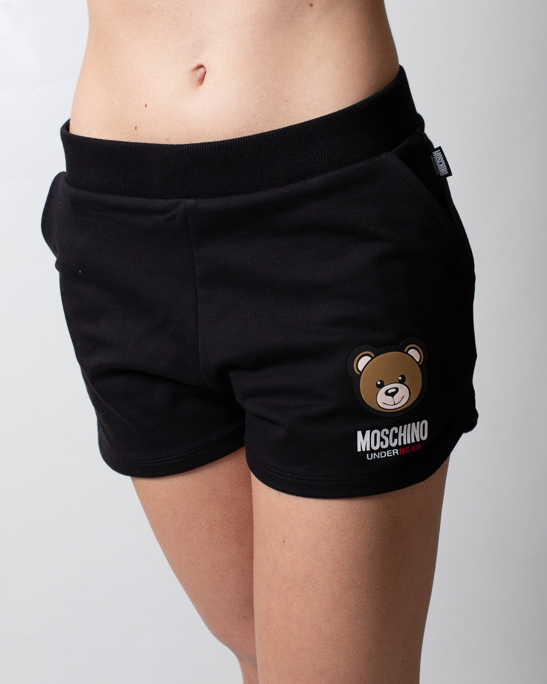 Short Moschino Underwear in felpa con logo "Teddy Bear" donna