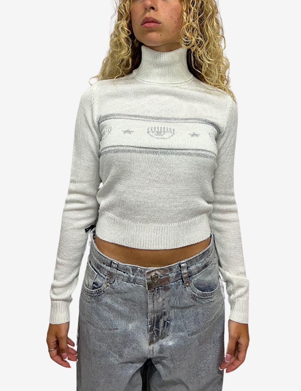 Maglia dolcevita Chiara ferragni glitter donna