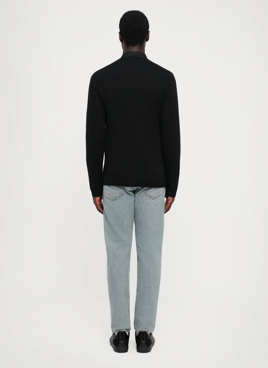 Cardigan Moschino "Laurel Crown" in misto lana uomo