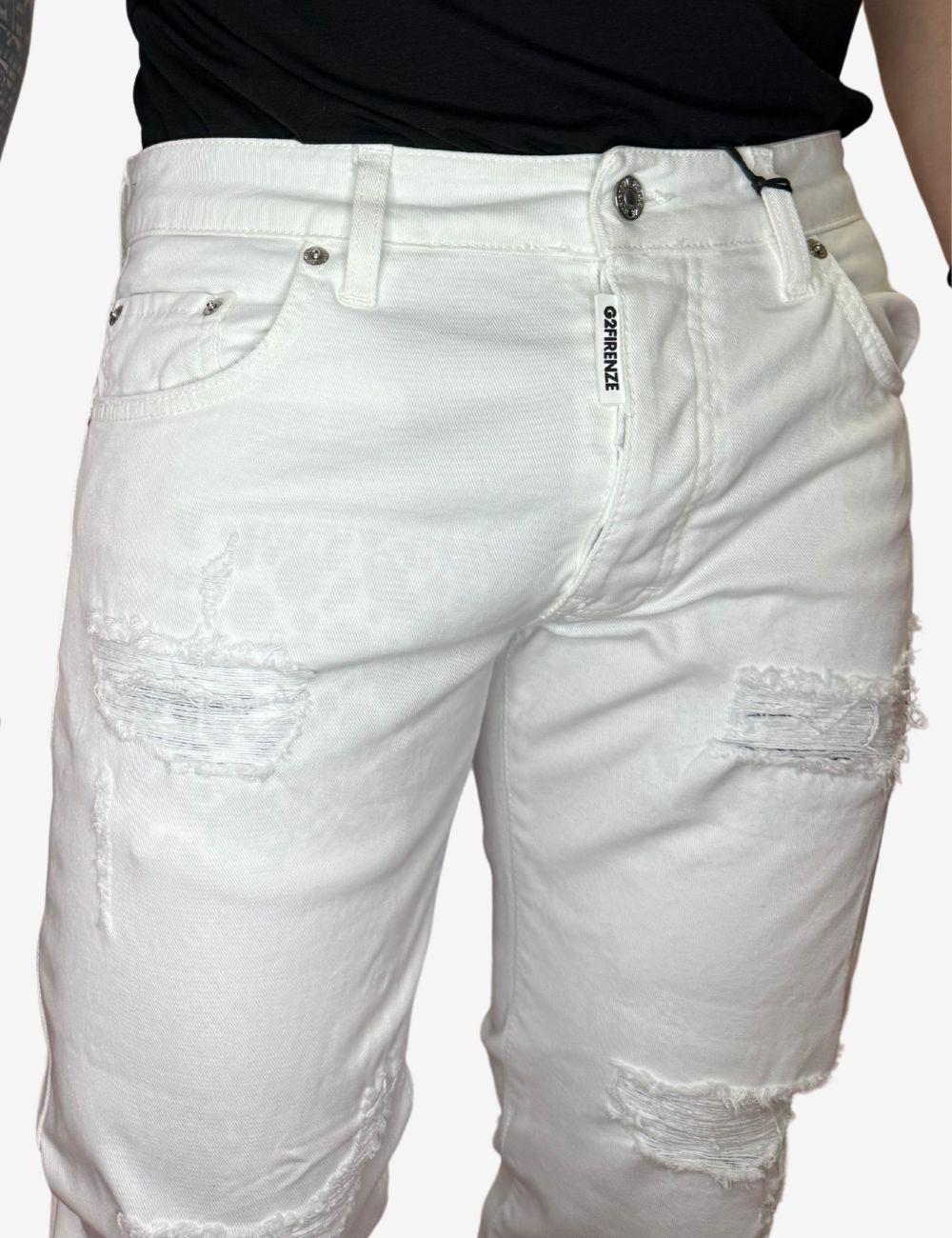 Jeans G2Firenze "White Bandana" uomo