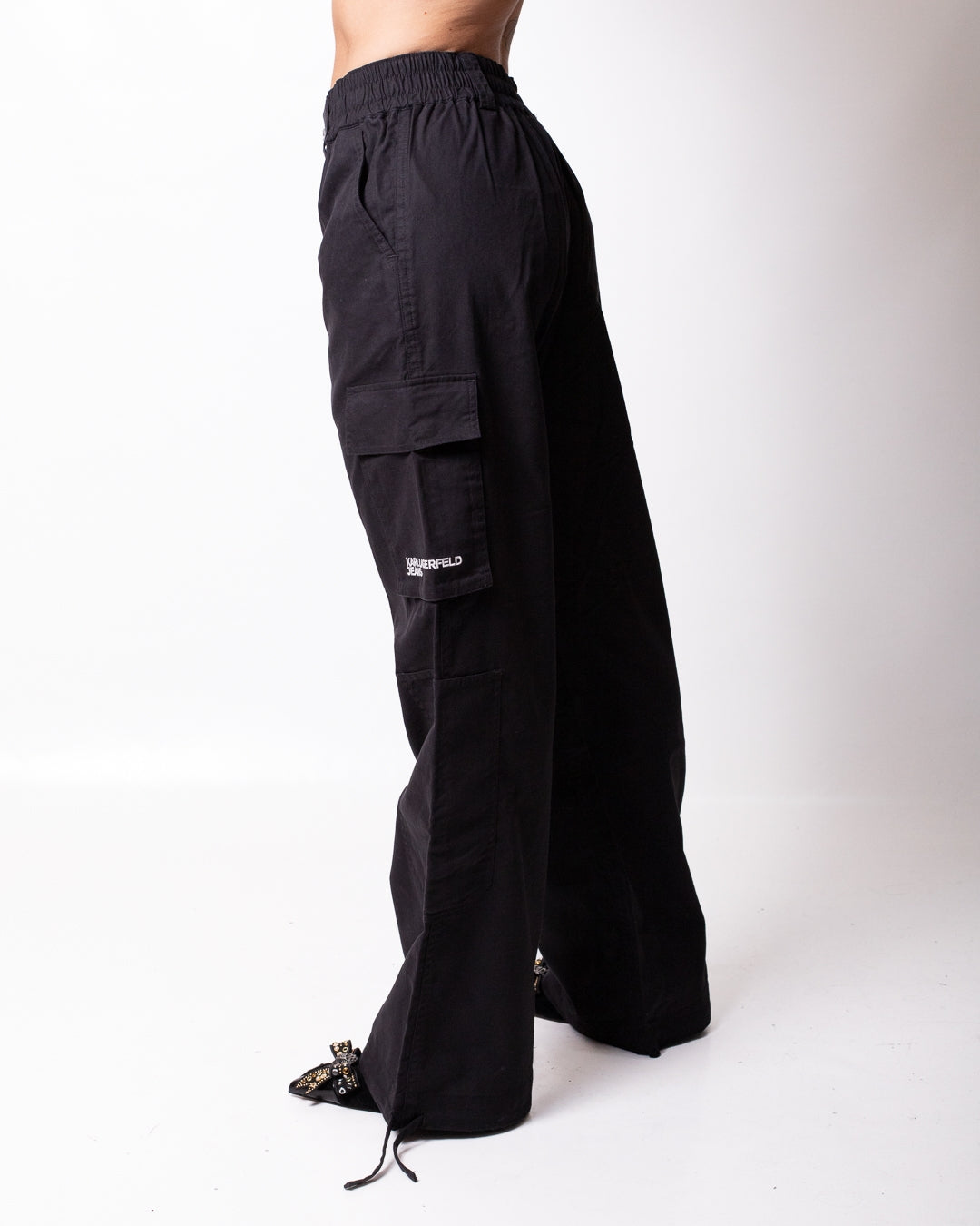 Pantalone Karl Lagerfeld Jeans cargo con coulisse donna