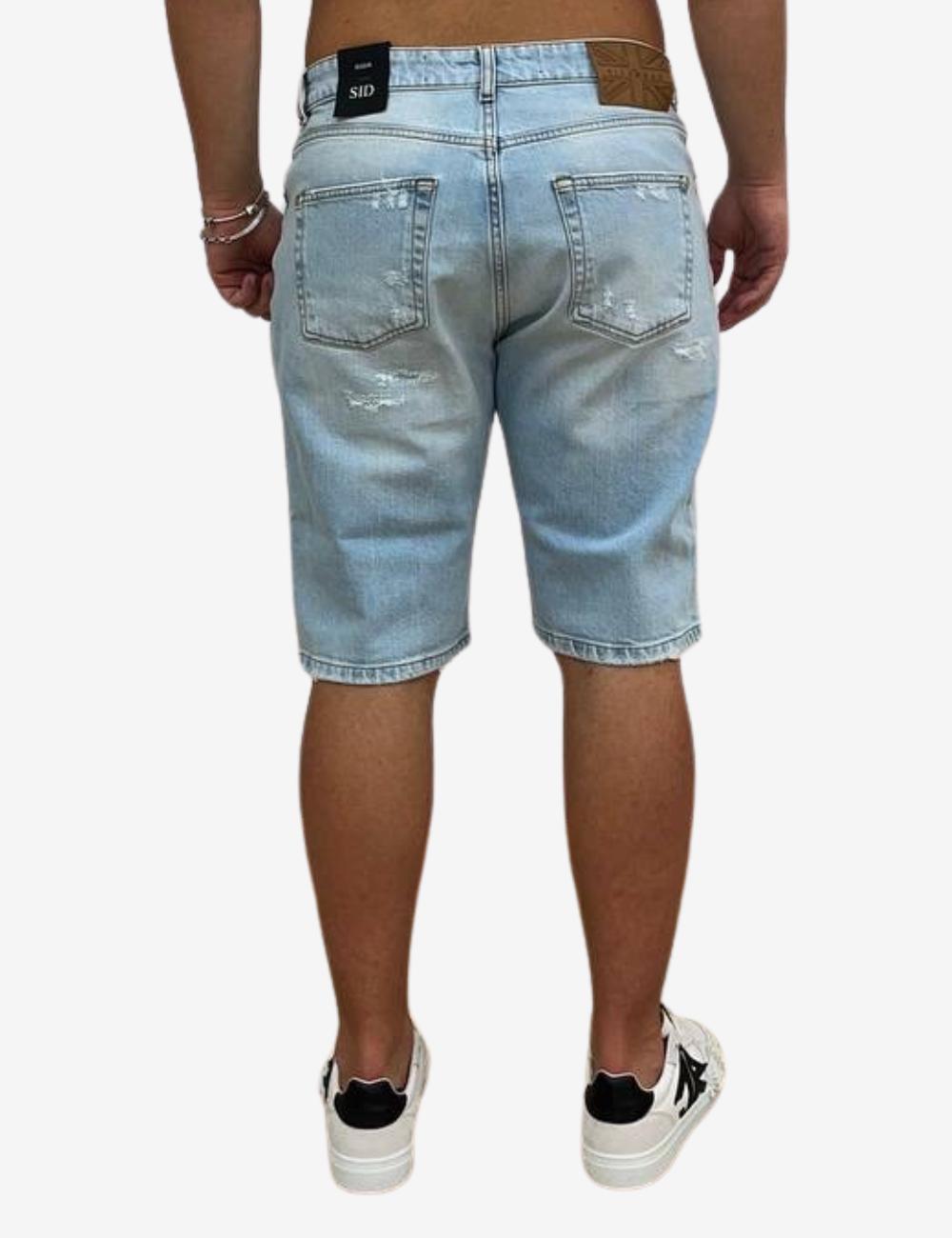 Bermuda John Richmond in denim uomo