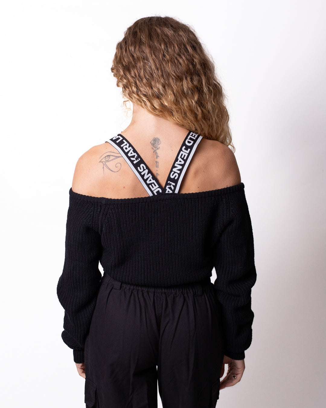 Maglia Karl Lagerfeld Jeans con fasce logate donna