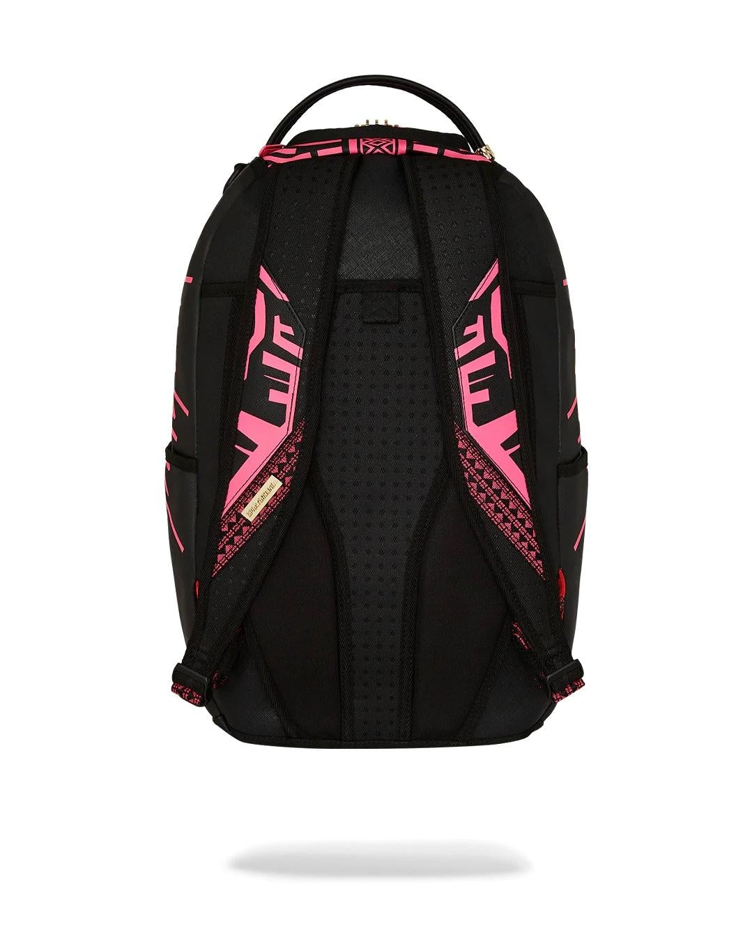 Zaino Sprayground nero AI Lion neon pink backpack