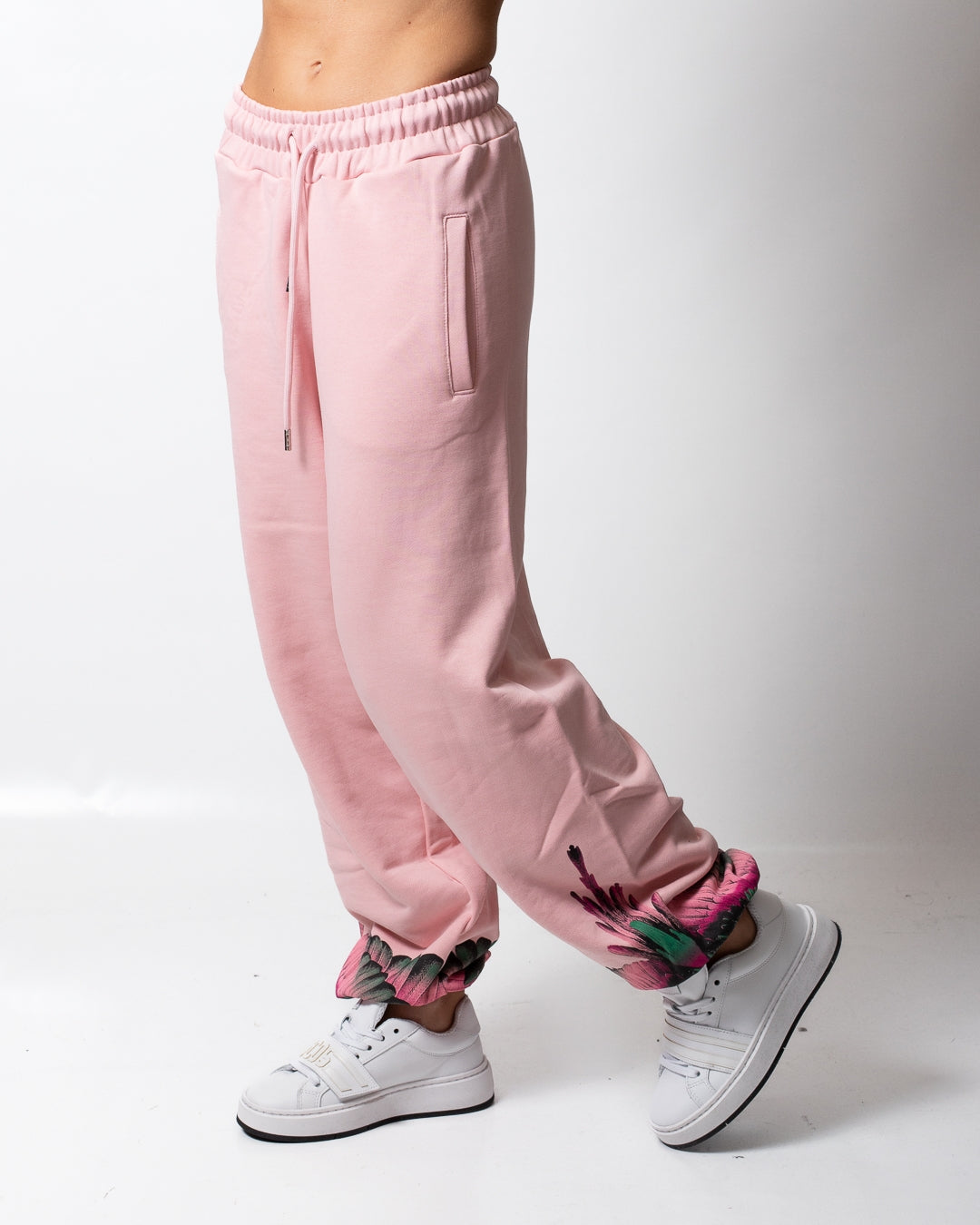 Pantalone Marcelo Burlon in felpa "Wings" donna