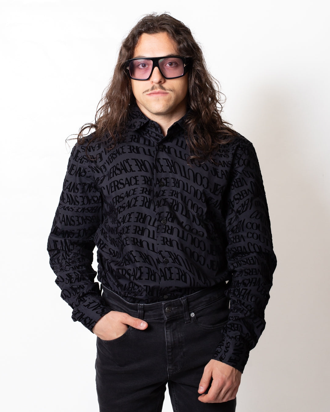 Camicia Versace Jeans Couture "Logomania" uomo