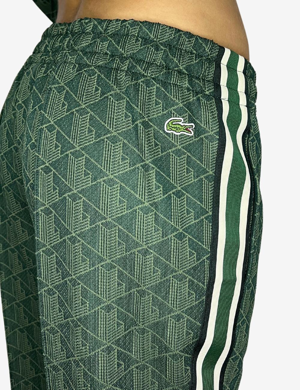 Pantalone Lacoste logato allover donna