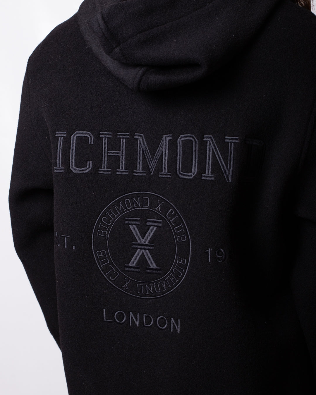 Cappotto Richmond X in misto lana con cappuccio uomo