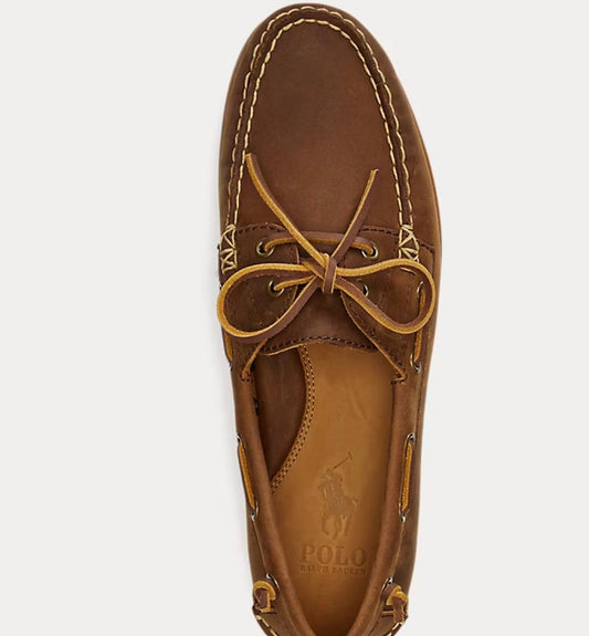Mocassini Polo Ralph Lauren "Merton Boat" in camoscio uomo