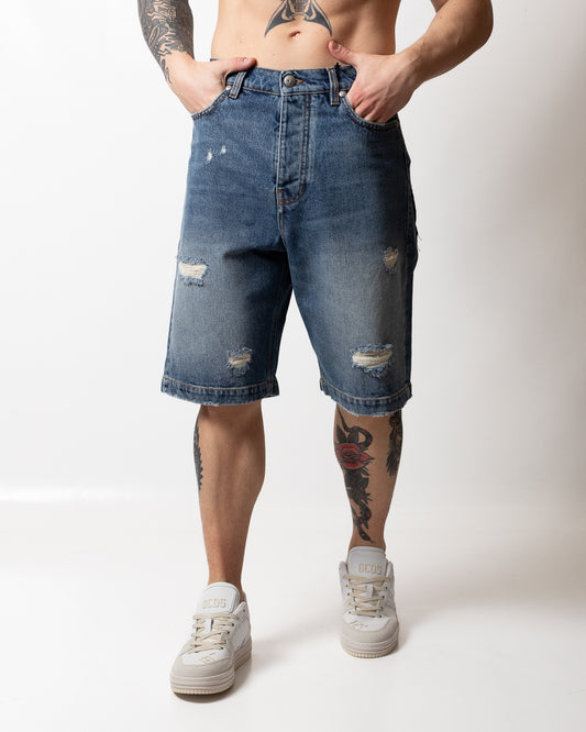 Bermuda John Richmond con logo patch uomo