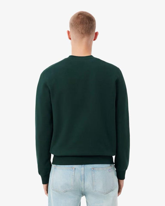 Felpa Lacoste girocollo con logo multicolor uomo