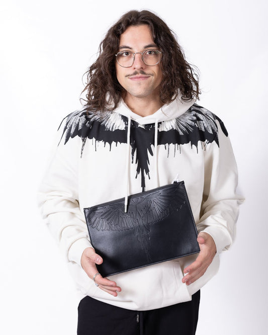 Pochette Marcelo Burlon in ecopelle "Icon Wings"