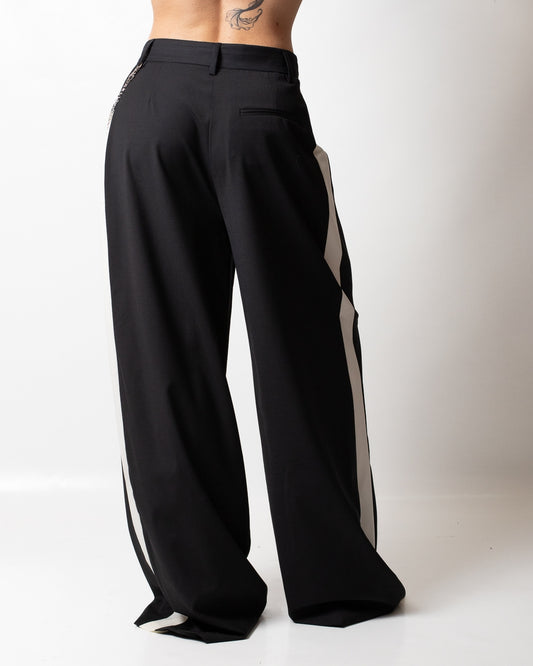 Pantalone Richmond X in misto lana con catena donna
