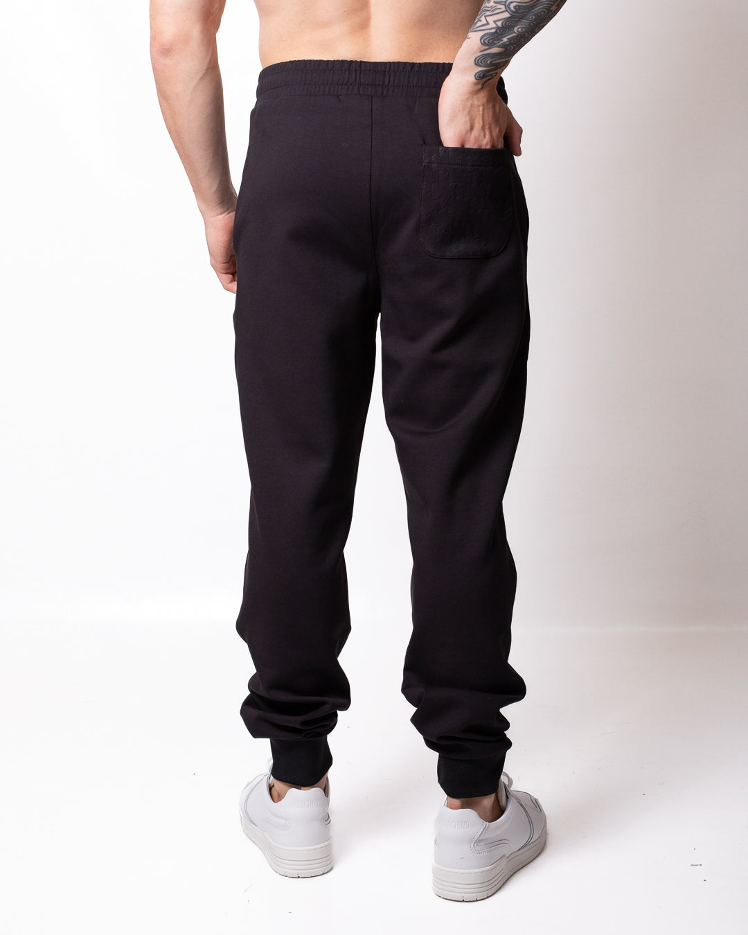 Pantalone Karl Lagerfeld in felpa con tasche jacquard uomo