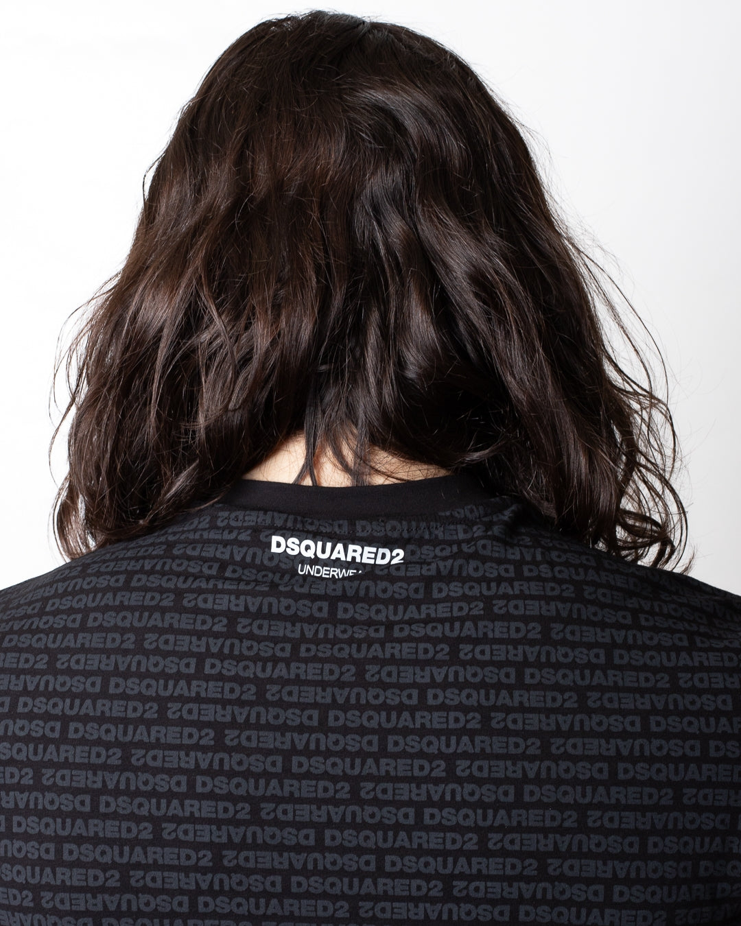 T-Shirt e boxer Dsquared2 con logo stampato all-over uomo