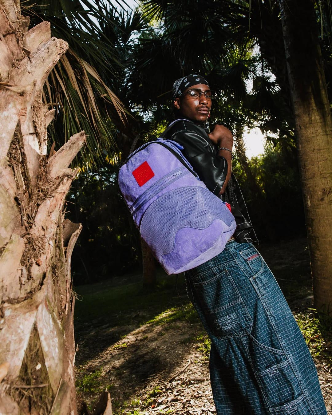 Zaino Sprayground viola Inverted Shark Pocket backpack