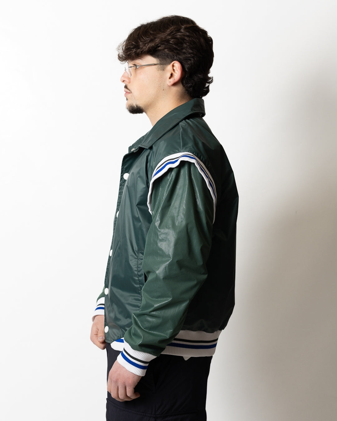 Giubbotto GCDS Essentials logo lounge bomber uomo