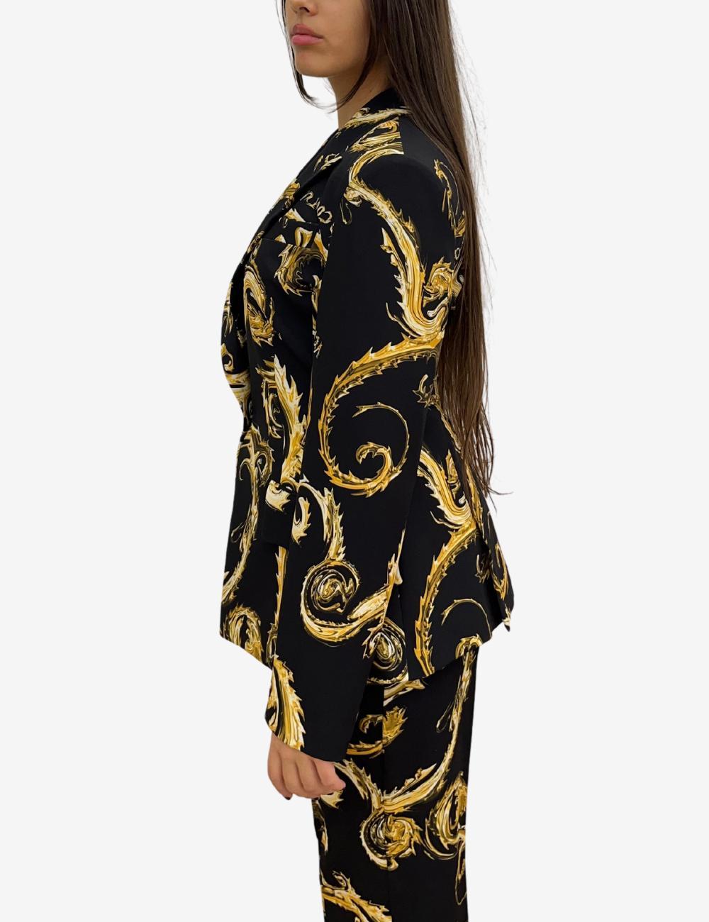 Blazer Versace Jeans Couture con fibbia Baroque donna