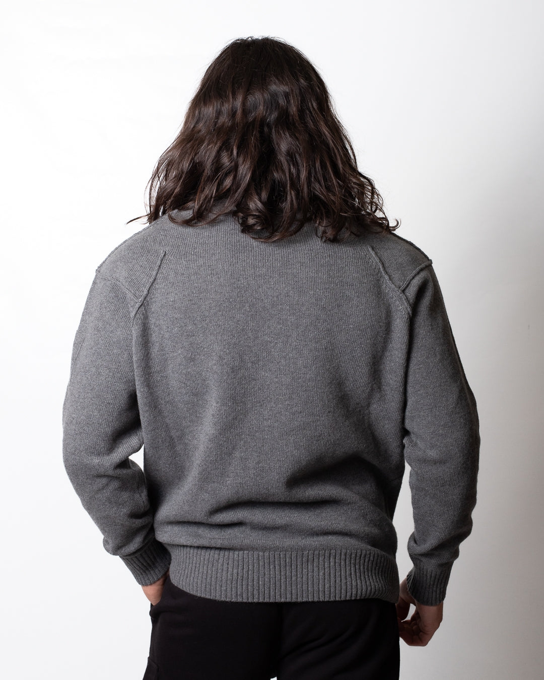 Maglia C.P. Company mezza zip in misto lana uomo