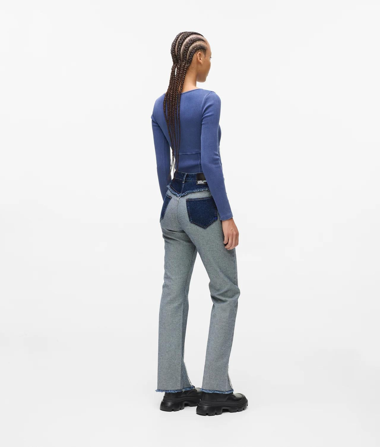 Jeans Karl Lagerfeld high rise straight donna