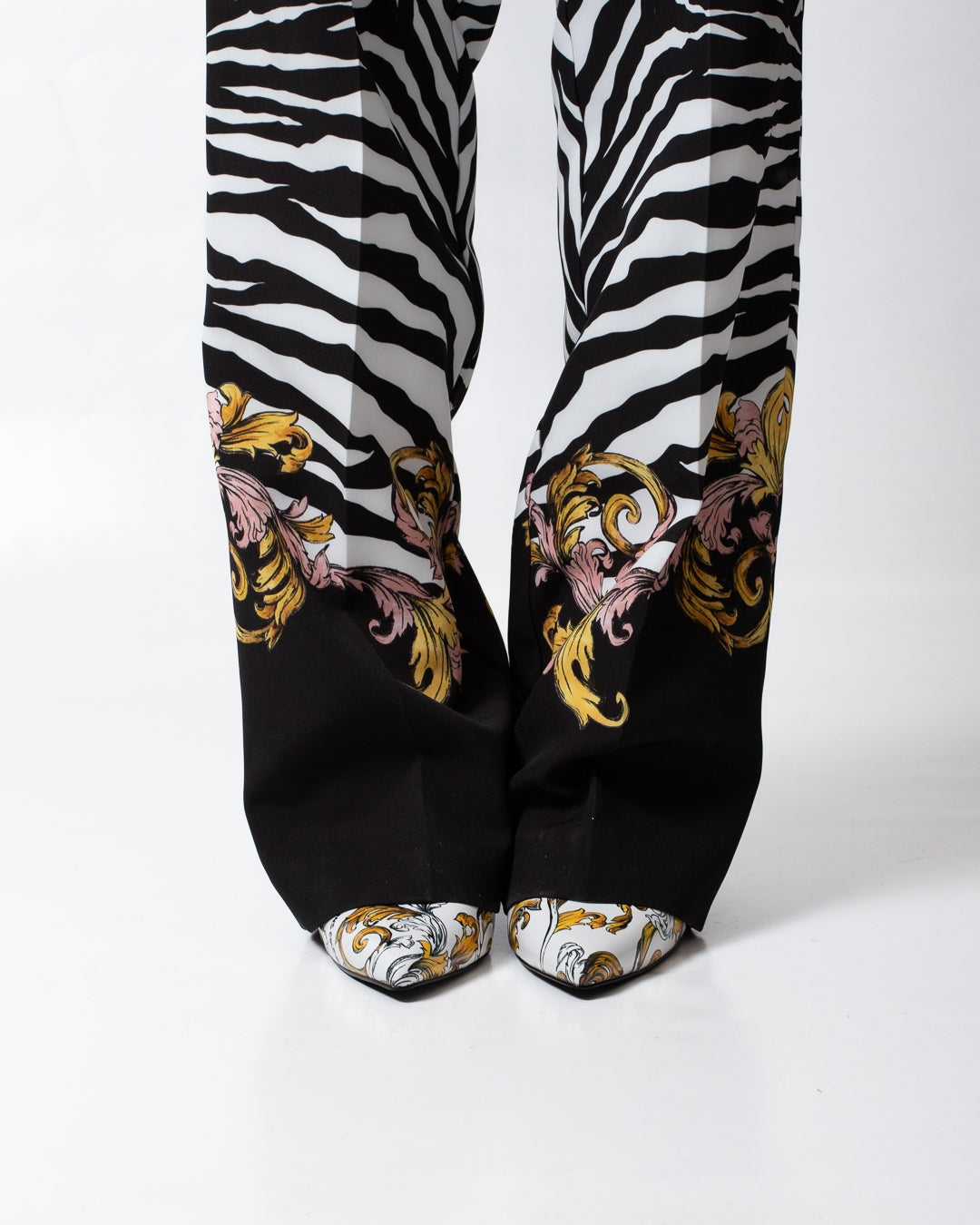 Pantalone Versace Jeans Couture zebrato donna