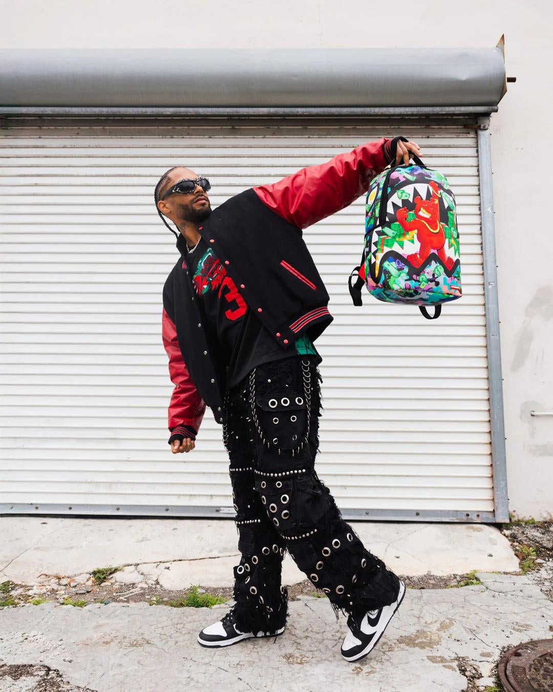 Zaino Sprayground verde Diablo Flexing on you dlxsv backpack