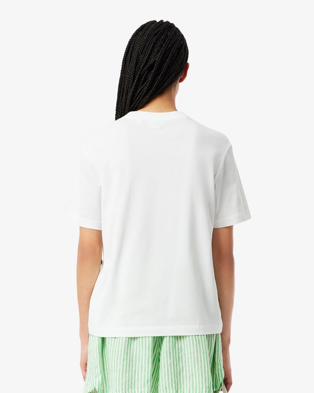 T-shirt Lacoste con logo stampato sul petto