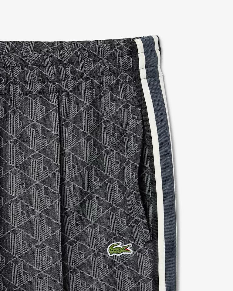 Pantalone Lacoste logato allover uomo