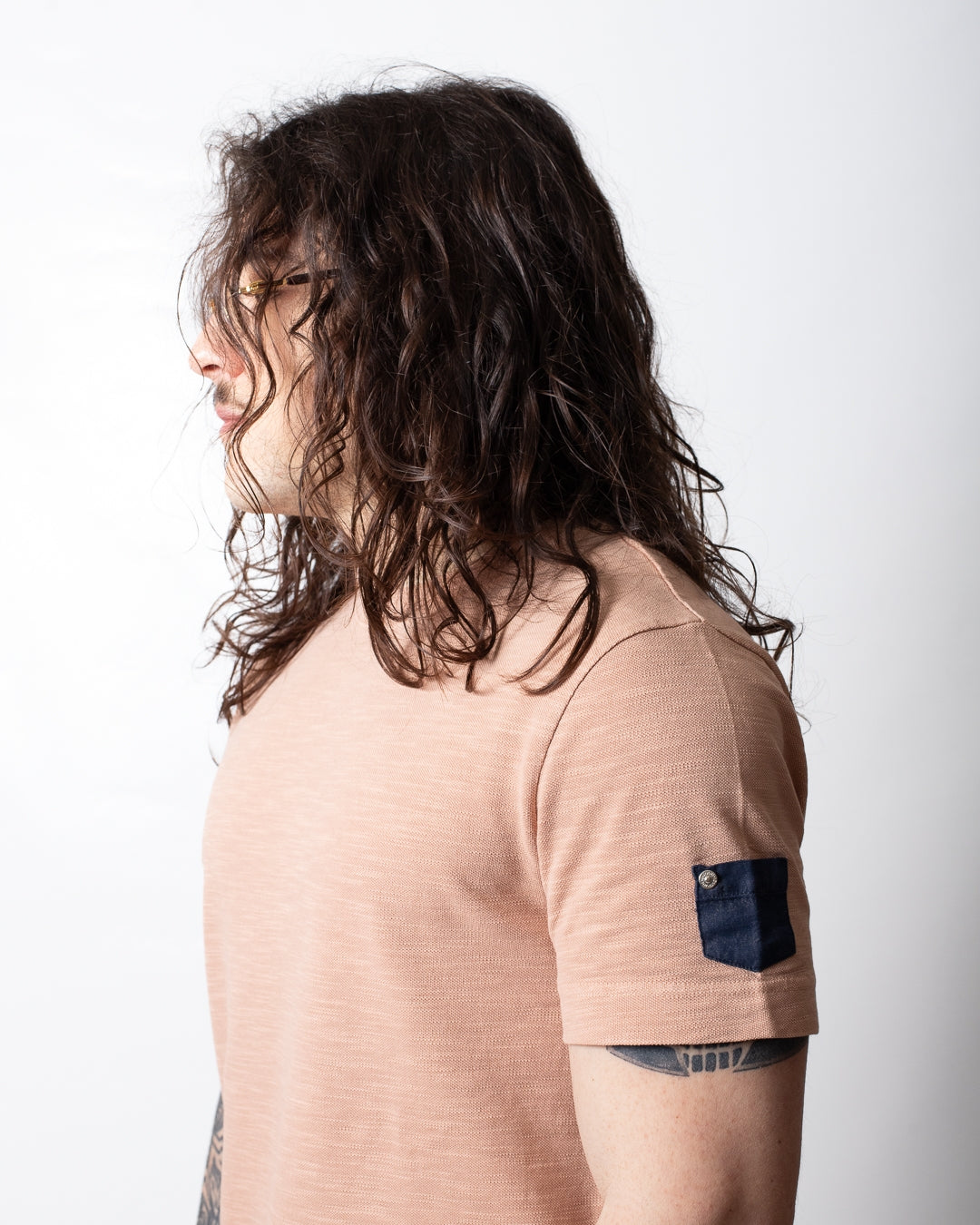 T-Shirt Liu Jo texturizzata con taschino uomo